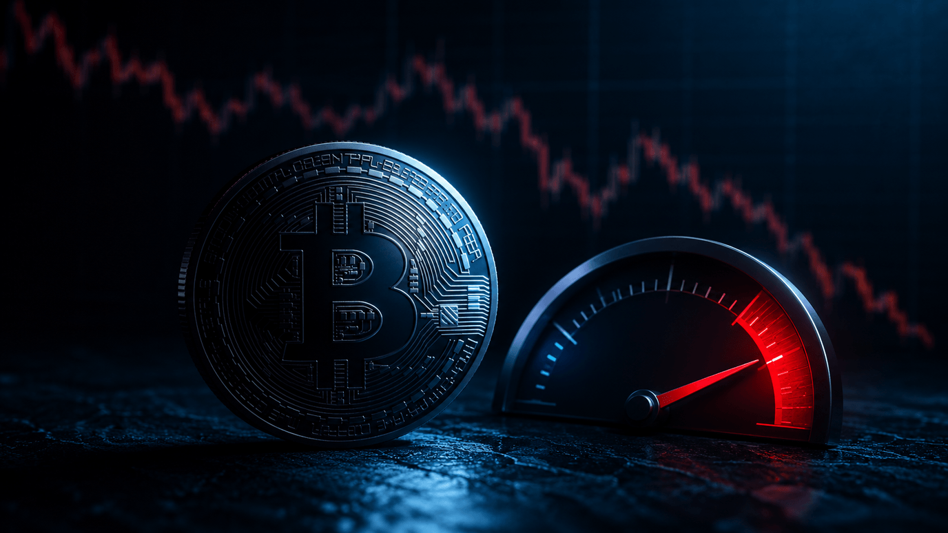 عملة بيتكوين ومؤشّر خوفٍ أحمر — كسر 60 ألفًا وأدنى مستوًى في 21 شهرًا