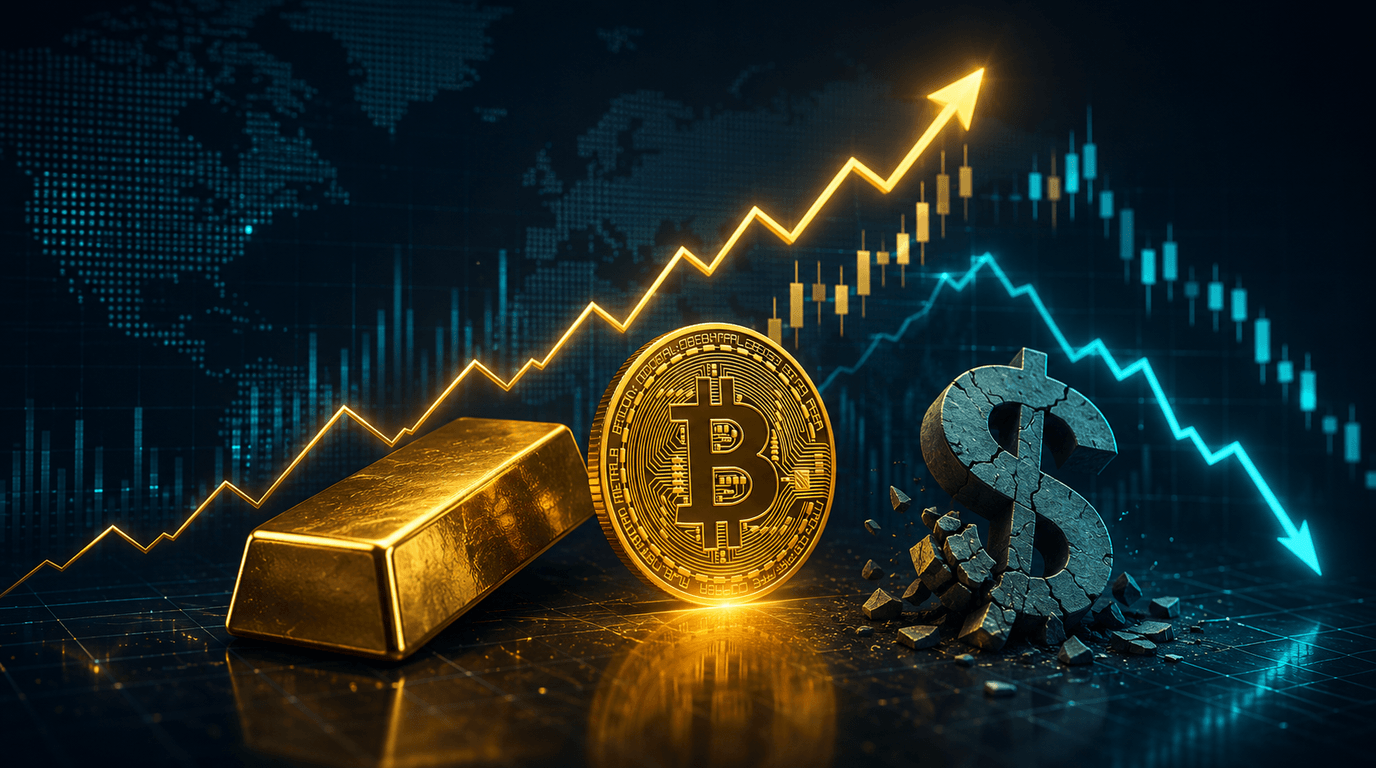 ذهبٌ وبيتكوين ودولار — حصاد الأسبوع: الأصول الخطرة تنتعش والذهب يستعيد بريقه